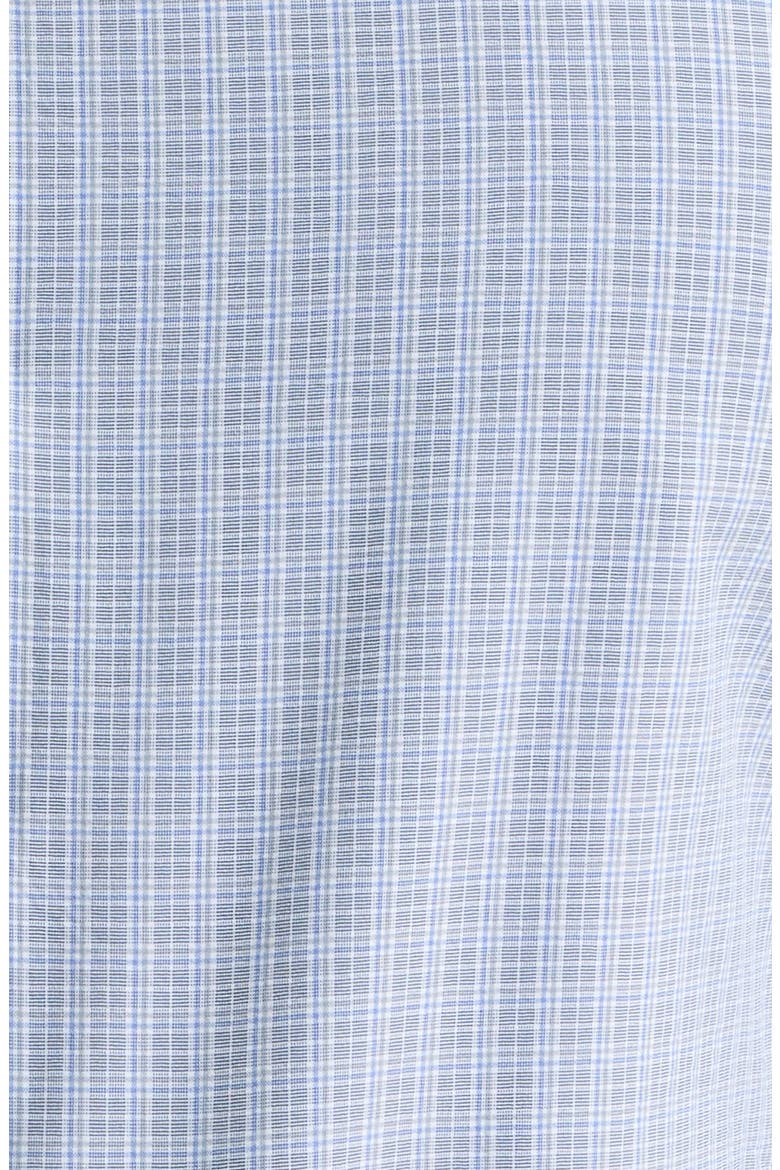 Herb Tailored Fit Check Performance Poplin Button-Down Shirt, Alternate, color, CADET