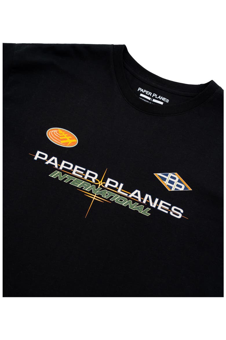 International Runway Graphic T-Shirt, Alternate, color, BLACK