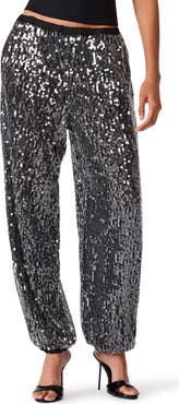 Steve Madden Tiffanee Sequined Jogger Pants