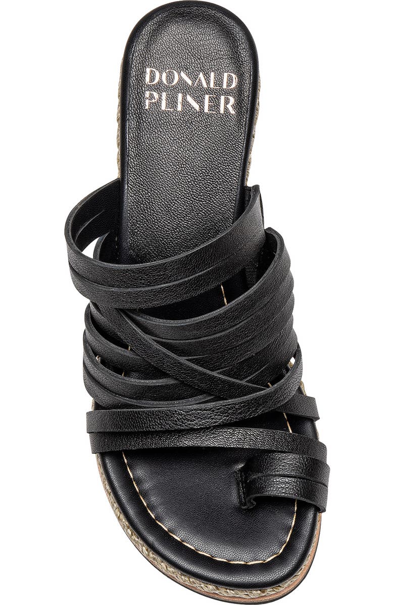 Donald Pliner Espadrille Wedge Sandal, Alternate, color, Black