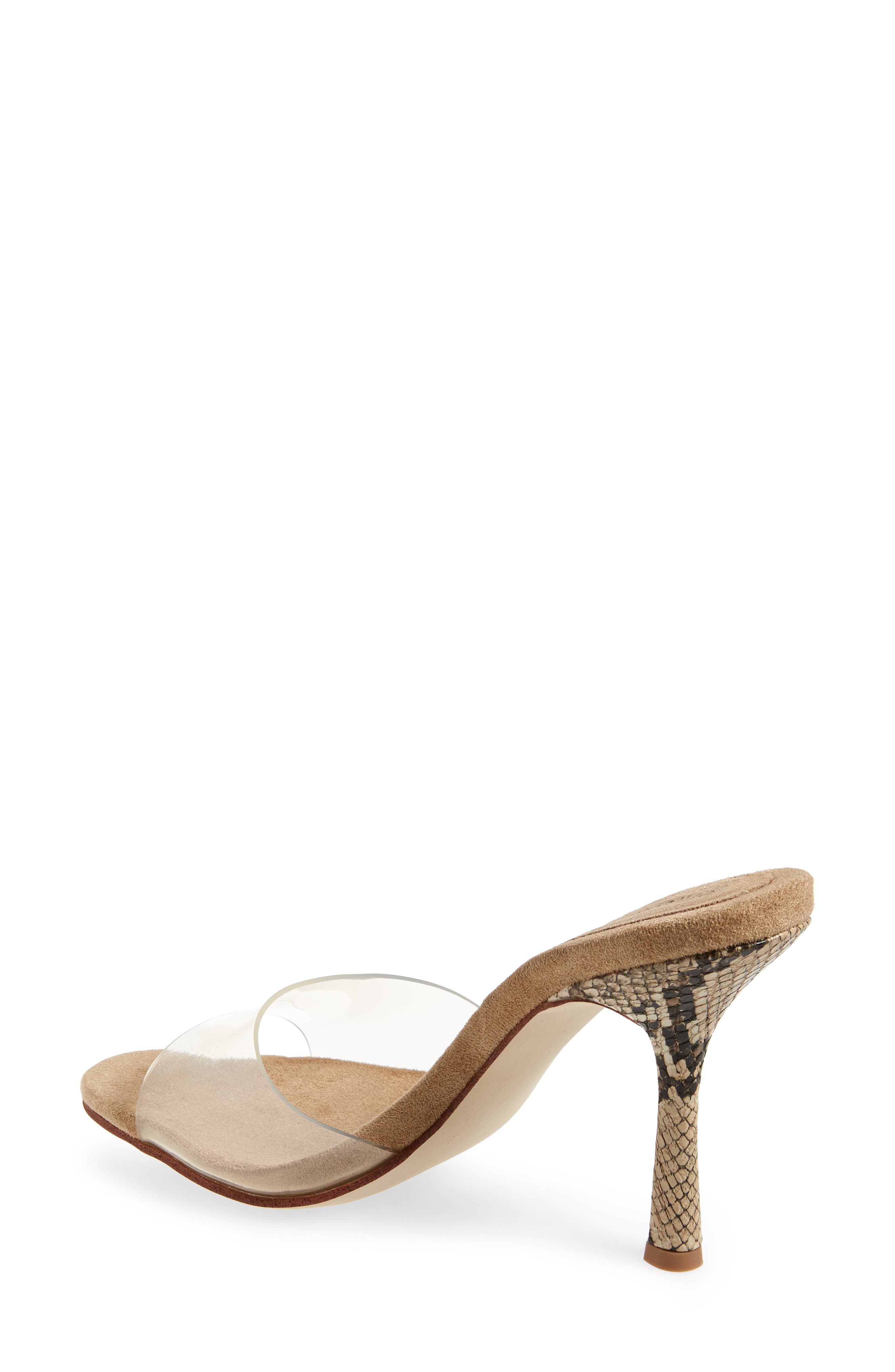 Jeffrey Campbell NC17 Clear Stiletto Slide Sandal, Alternate, color, 