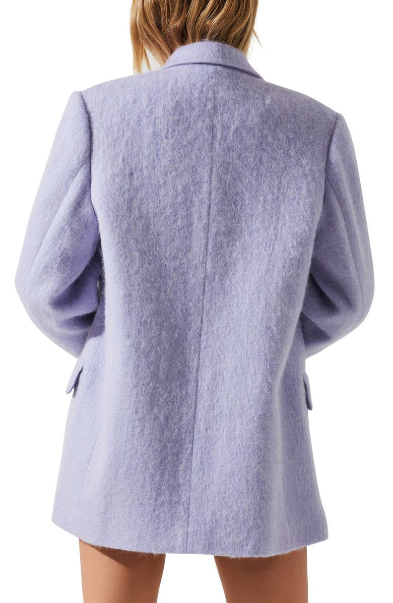 ASTR the Label Kindra Brushed Notch Lapel Coat, Alternate, color, Periwinkle