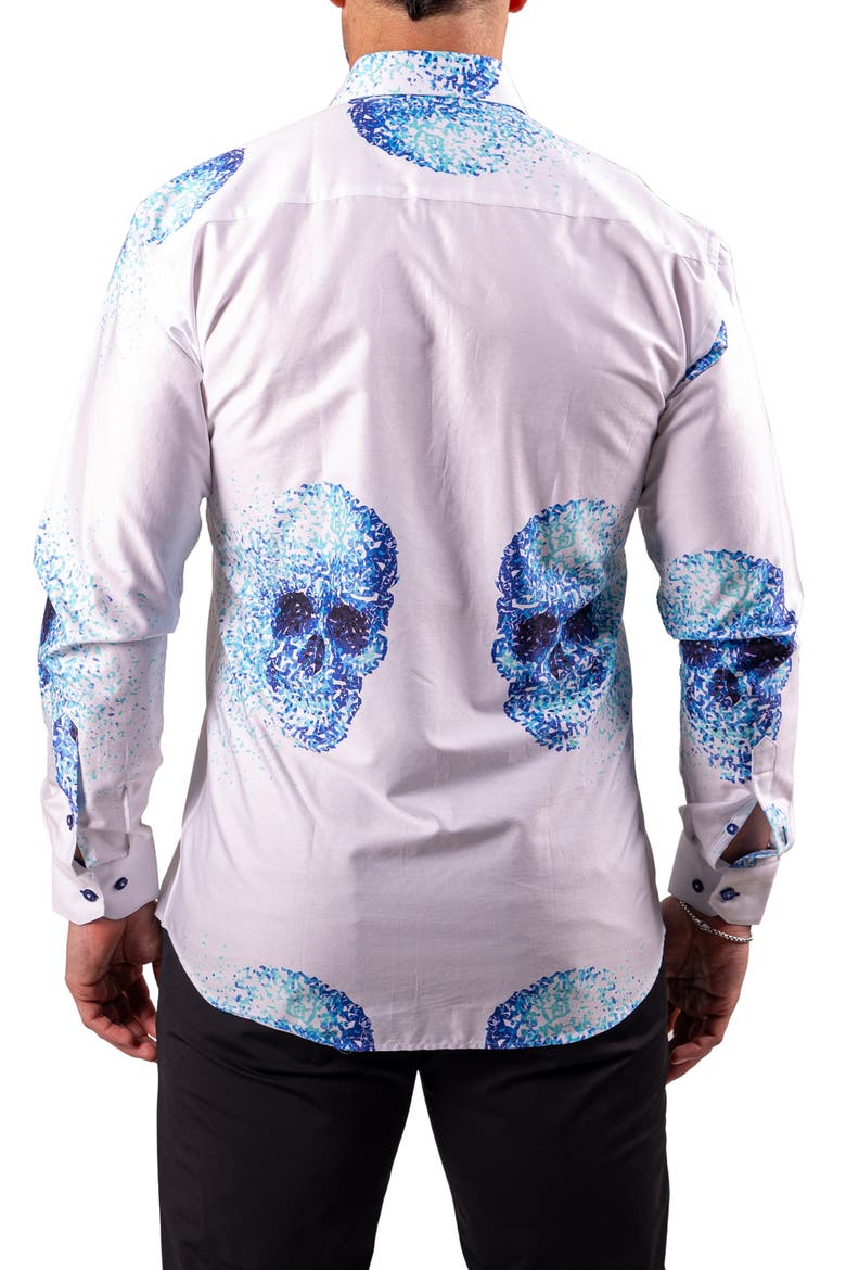 Fibonacci Resistance Contemporary Fit Button-Up Shirt, Alternate, color, WHITE