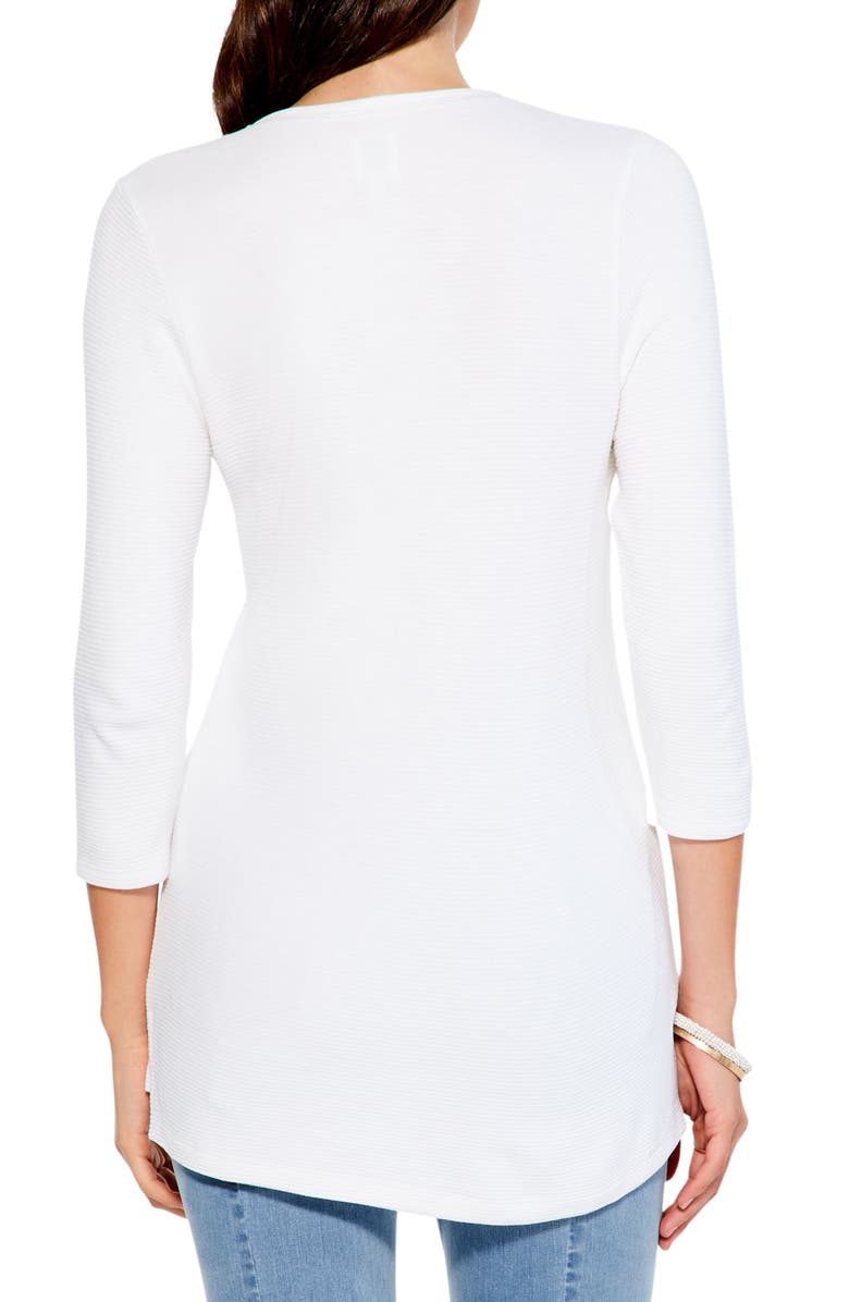 NIC+ZOE Split Neck Rib Top, Alternate, color, 