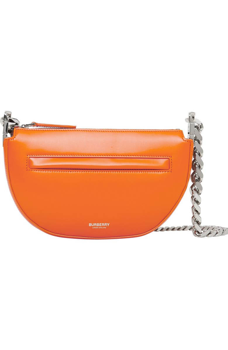 Burberry Mini Olympia Leather Shoulder Bag, Main, color,