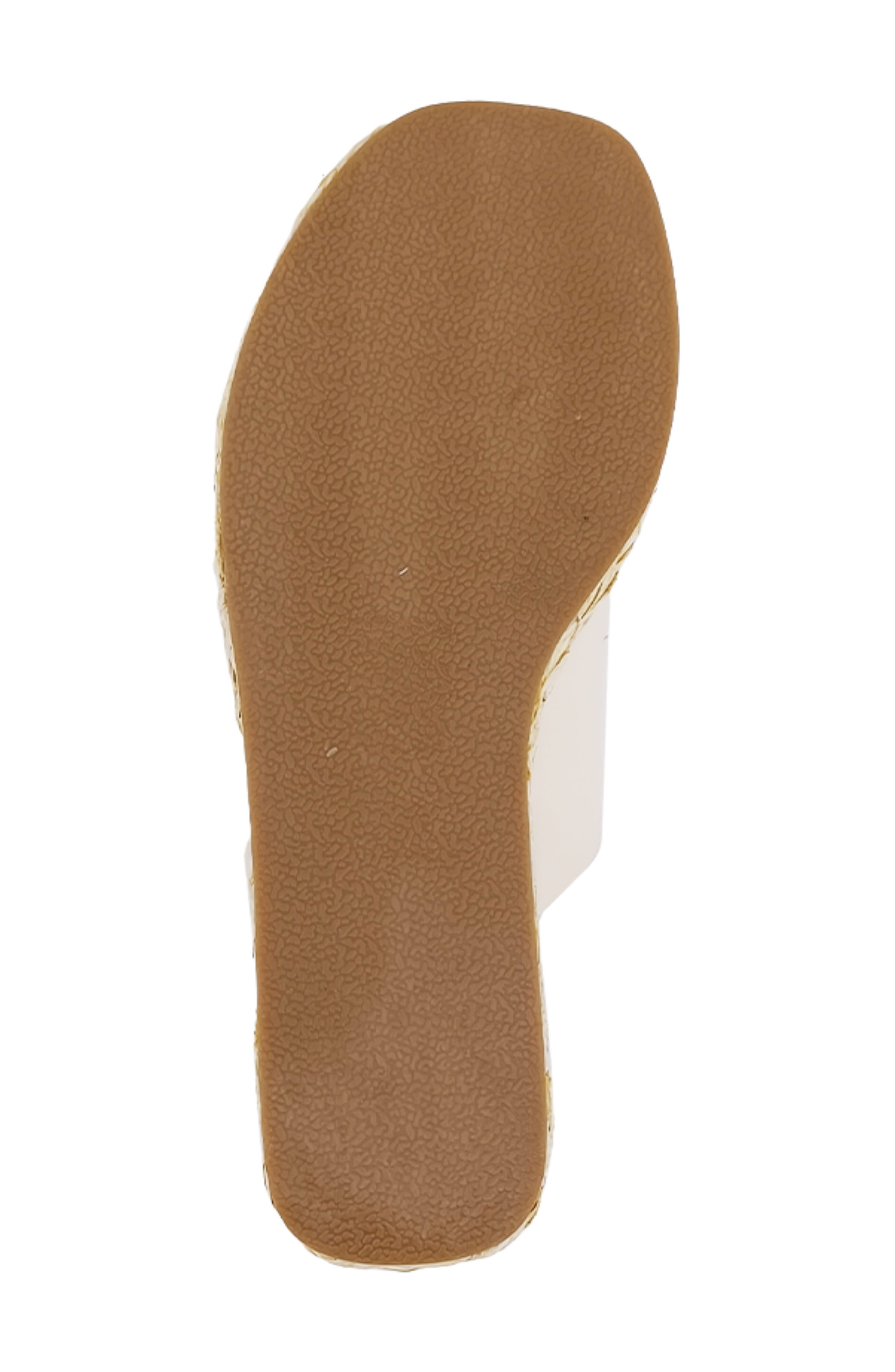 SHUSHOP Jodie Espadrille Platform Wedge Slide Sandal, Alternate, color, Beige