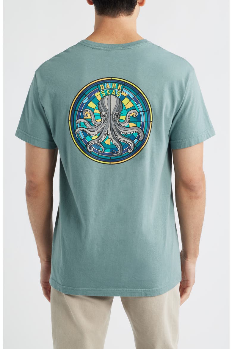 Octo Glass Cotton Graphic T-Shirt, Alternate, color, STORMY SEA