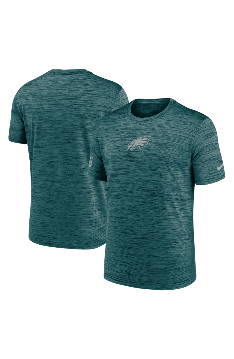Nike Men's Nike Midnight Green Philadelphia Eagles Big & Tall Sideline Velocity Performance T-Shirt, Alternate, color, Green