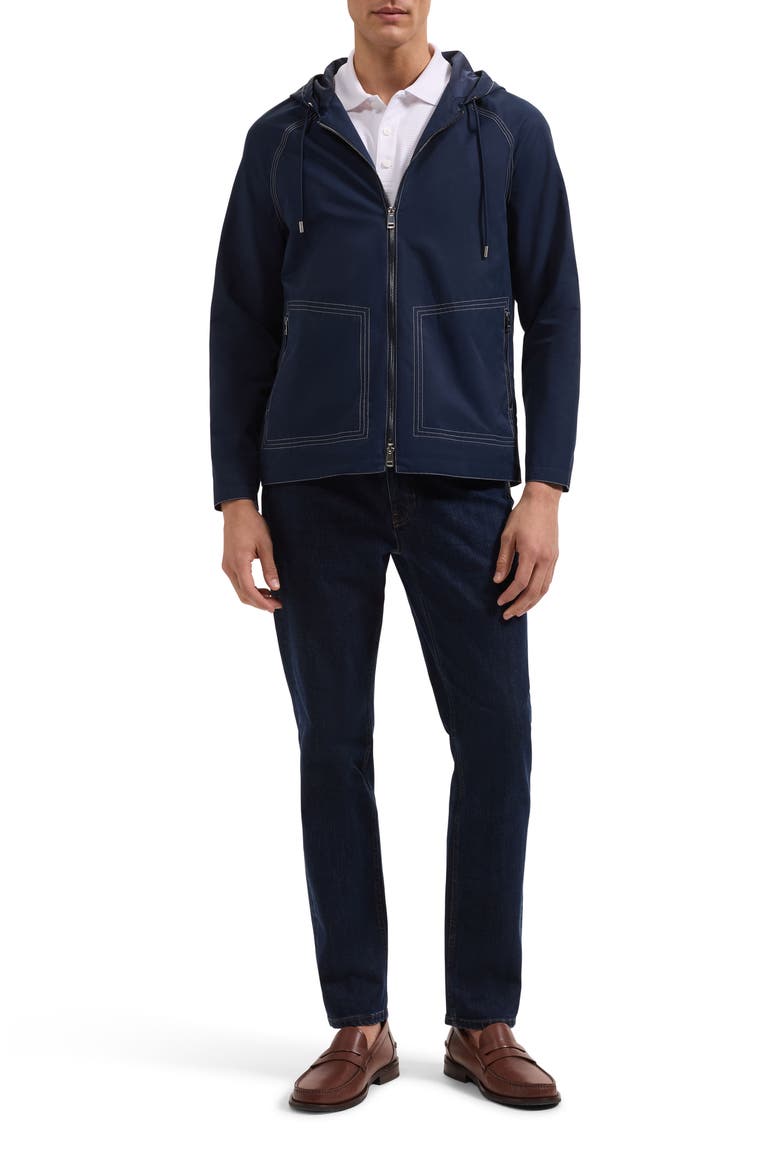 Hooded Jacket, Alternate, color, NAVY