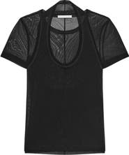 Helmut Lang Layered Mesh Top