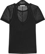 Helmut Lang Layered Mesh Top