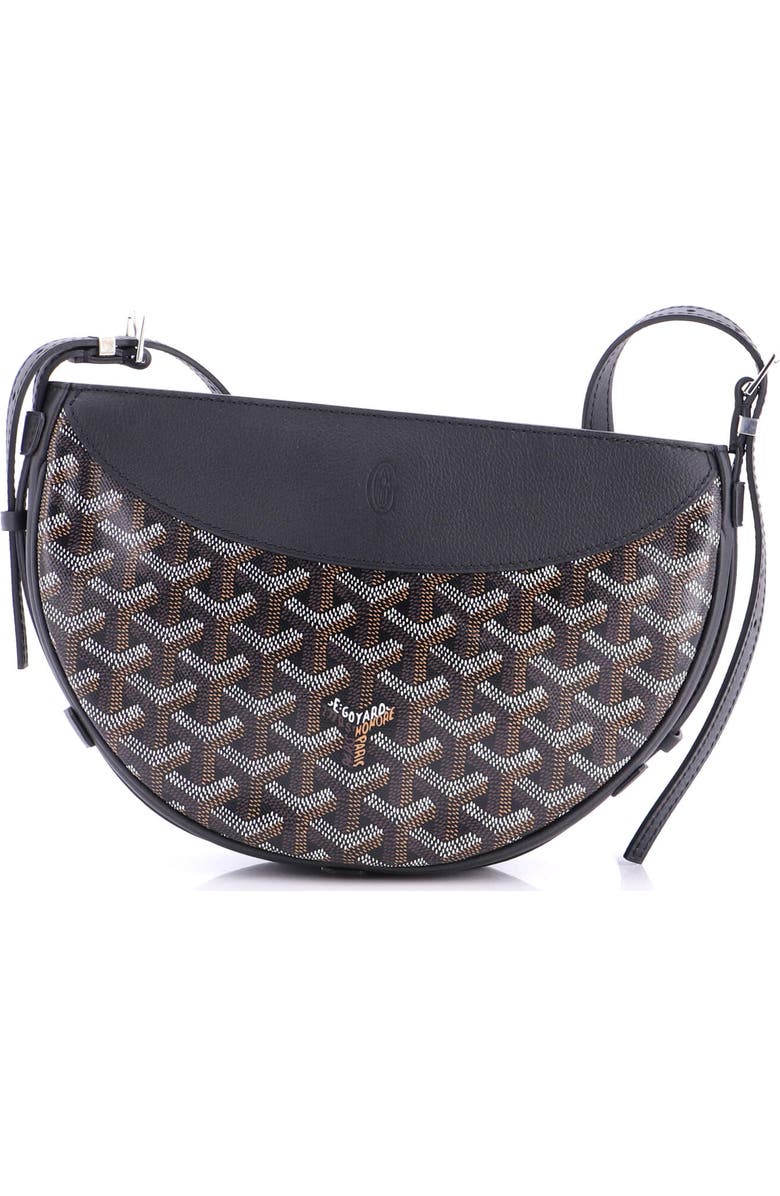 Pre-Owned Goyard Hirondelle Shoulder Bag Coated Canvas and Leather, Alternate, color, Black