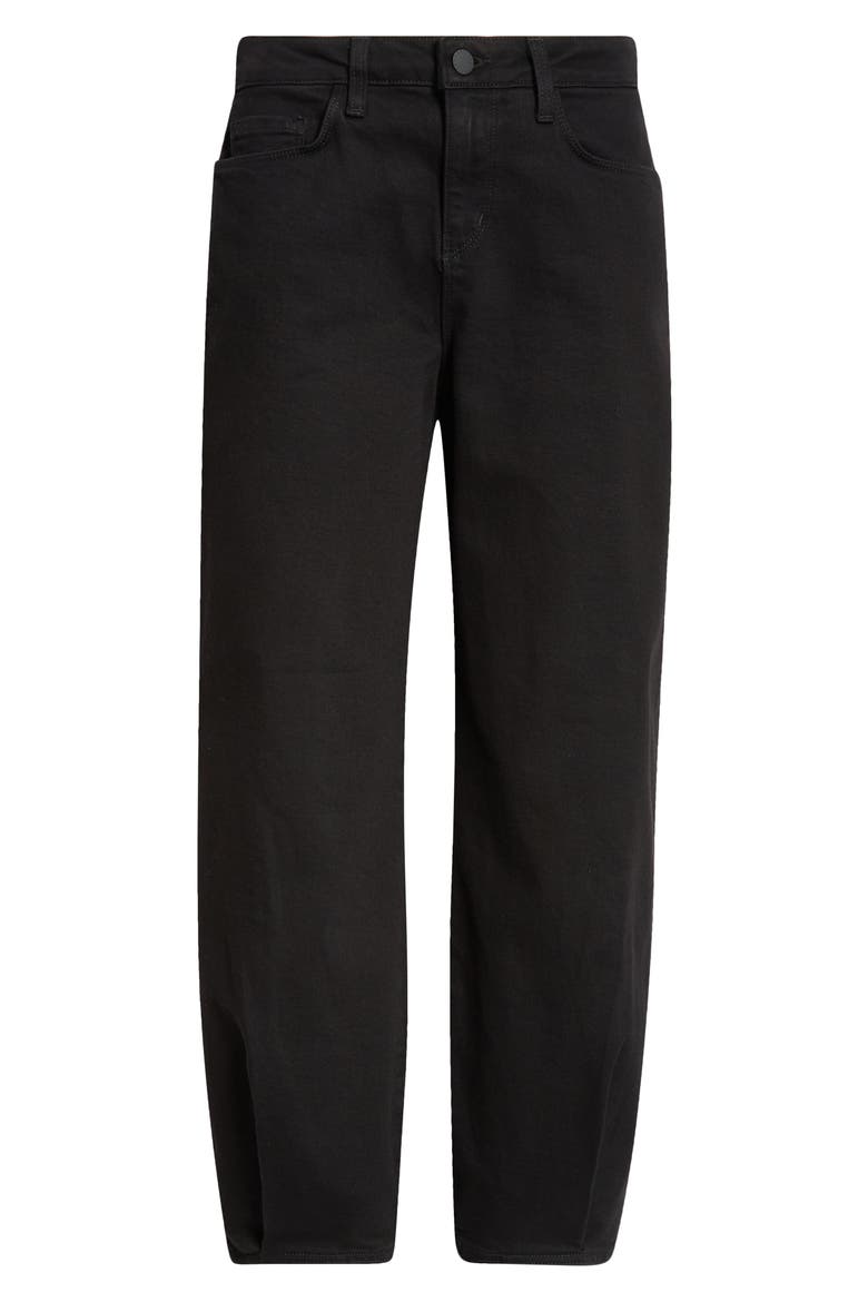 Krista High Waist Barrel Jeans, Alternate, color, SATURATED BLACK