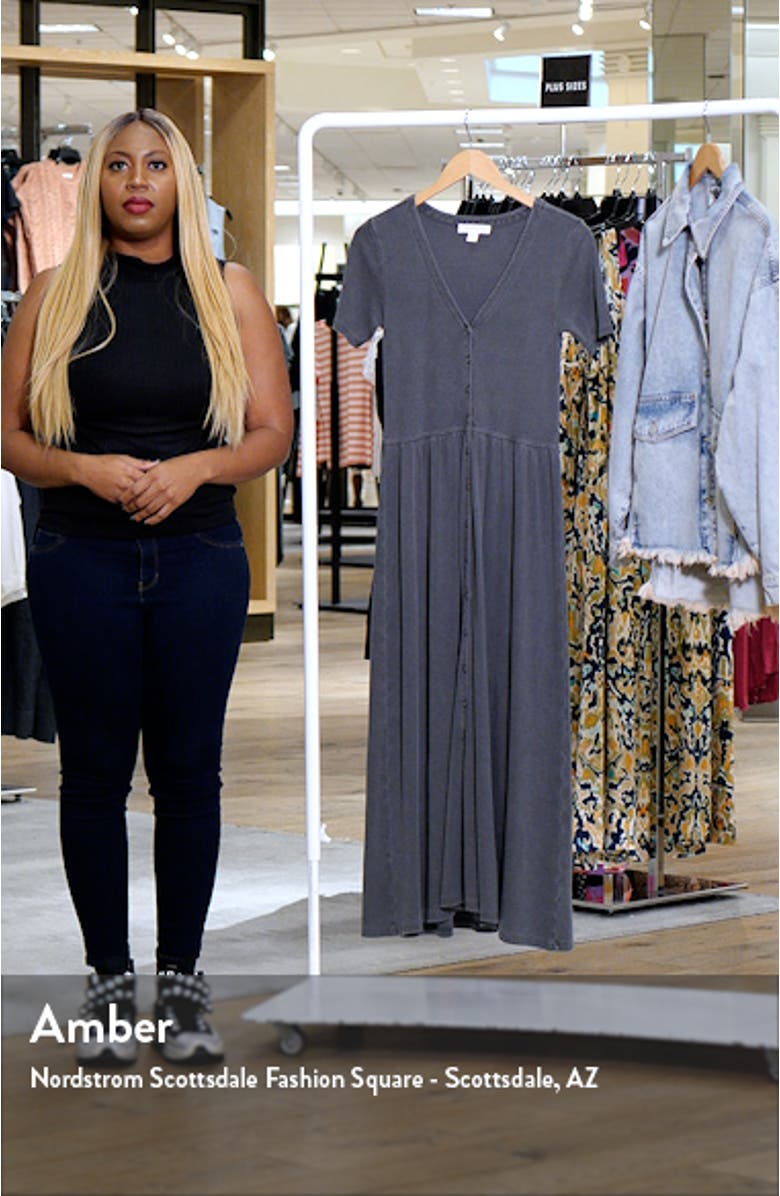 Button Front Rib Dress, sales video thumbnail