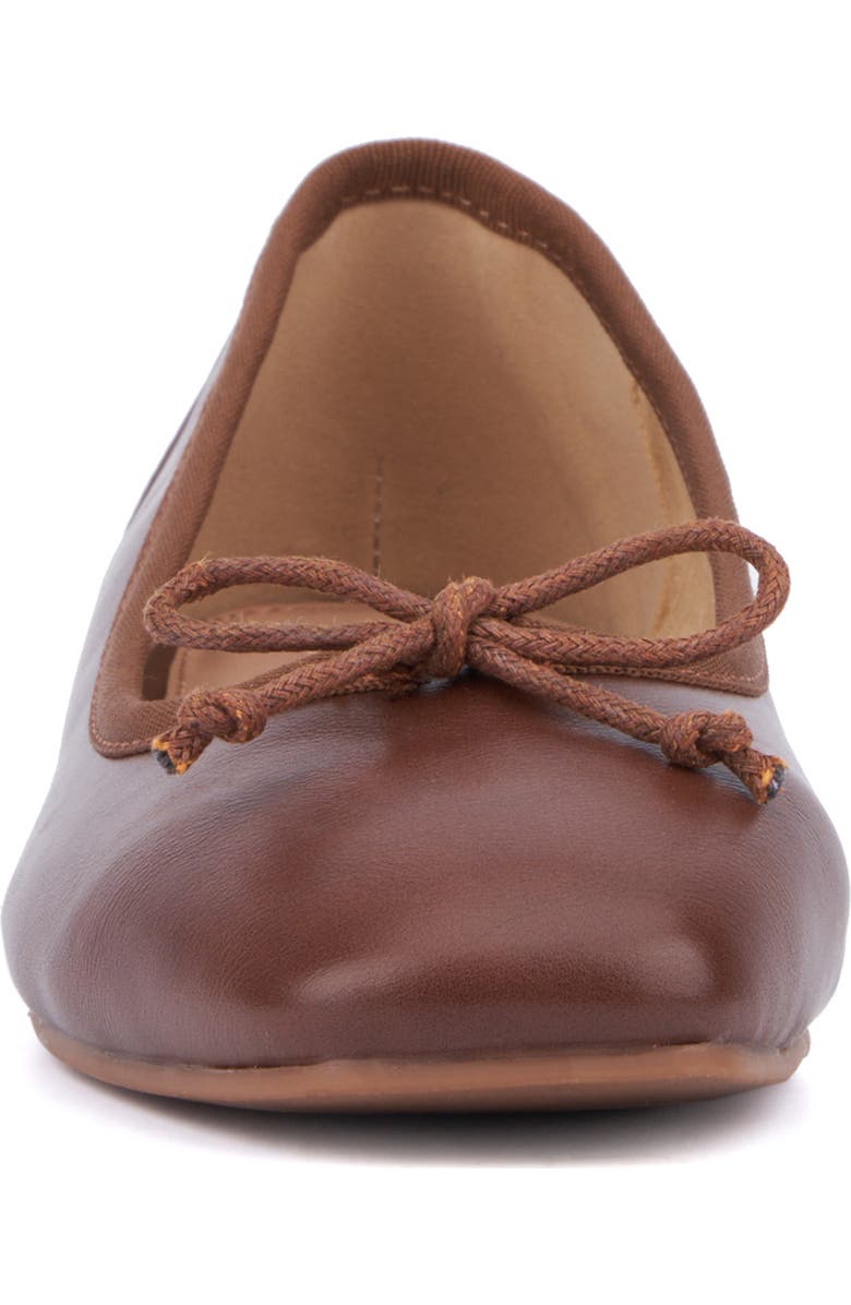 NEW YORK AND COMPANY Paulina Ballet Flat, Alternate, color, Chocolate