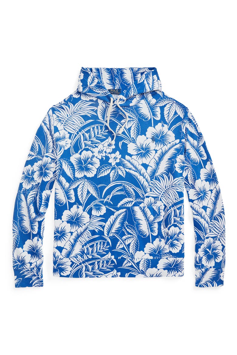 Terry Hooded Sweatshirt, Alternate, color, MONOTONE TROPICAL