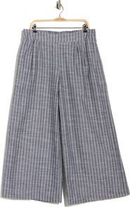 Renee C Tropical Print Wide Leg Pants