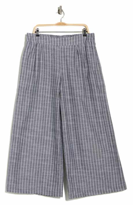 Renee C Tropical Print Wide Leg Pants