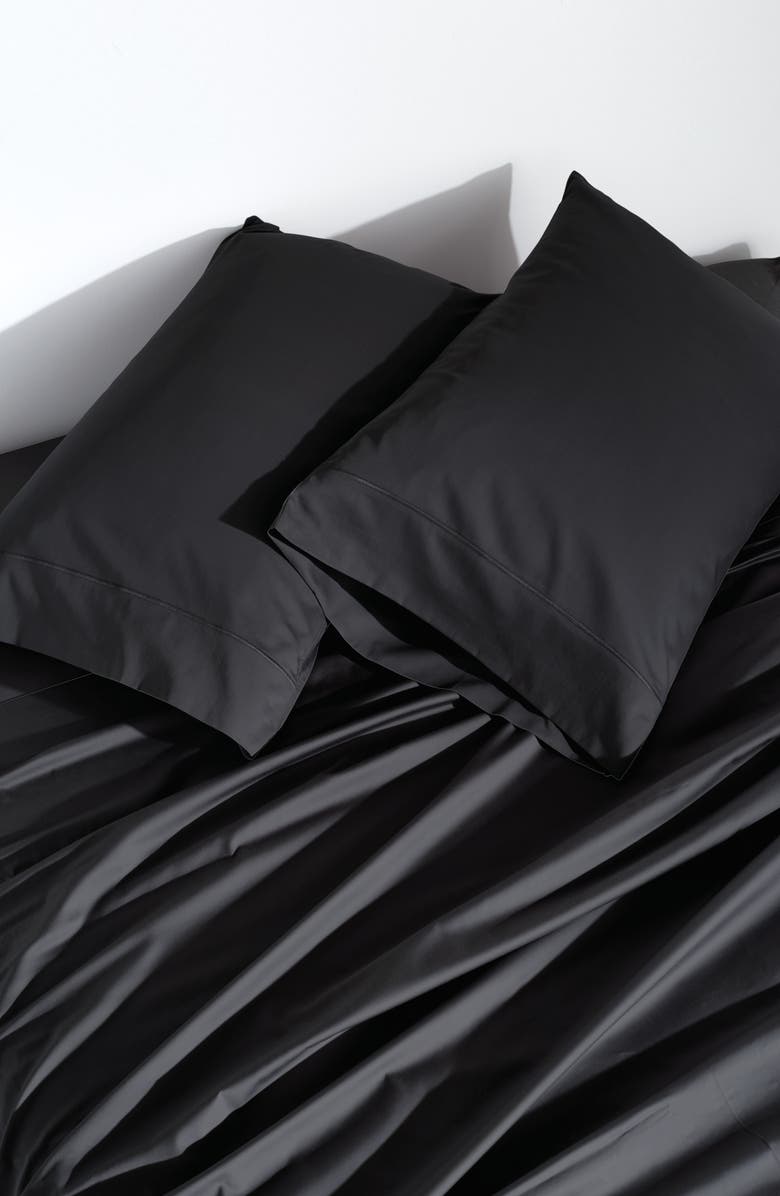 Donna Karan New York Indulgence Cotton & Silk Flat Sheet, Alternate, color, 