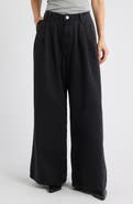 AllSaints Axis Pleated Wide Leg Jeans