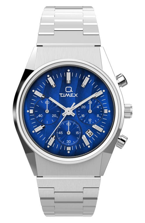 Timex® Q Timex Falcon Eye Bracelet Chronograph Watch, 40mm in Stainless Steel at Nordstrom