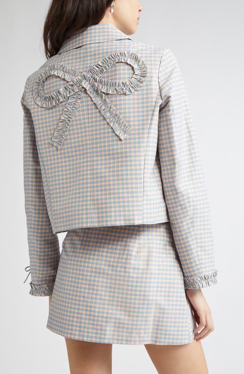 Sandy Liang Karube Gingham Jacket, Alternate, color, 