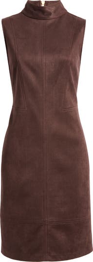 Mock Neck Sleeveless Dress