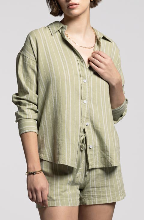 Maxime Linen Blend Button-Up Shirt