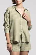 WEEKEND LOS ANGELES Maxime Linen Blend Button-Up Shirt