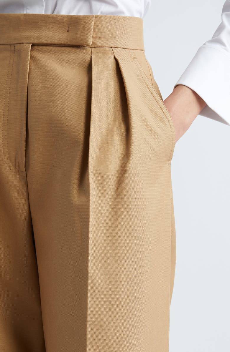 Max Mara Corte Wide Leg Cotton Trousers, Alternate, color, 