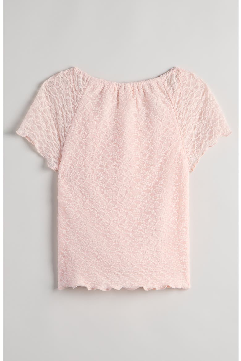 Kids' Lace Top, Alternate, color, PINK ROSEWATER