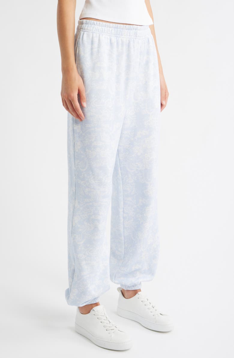 LoveShackFancy Lila Joggers, Alternate, color, Blue Cove