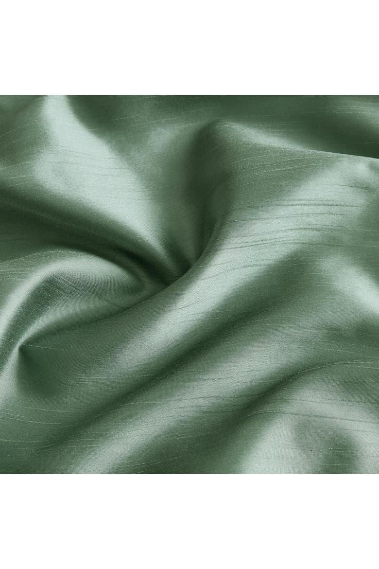 Imperial Faux Silk Waterfall Window Valance, Alternate, color, Sage