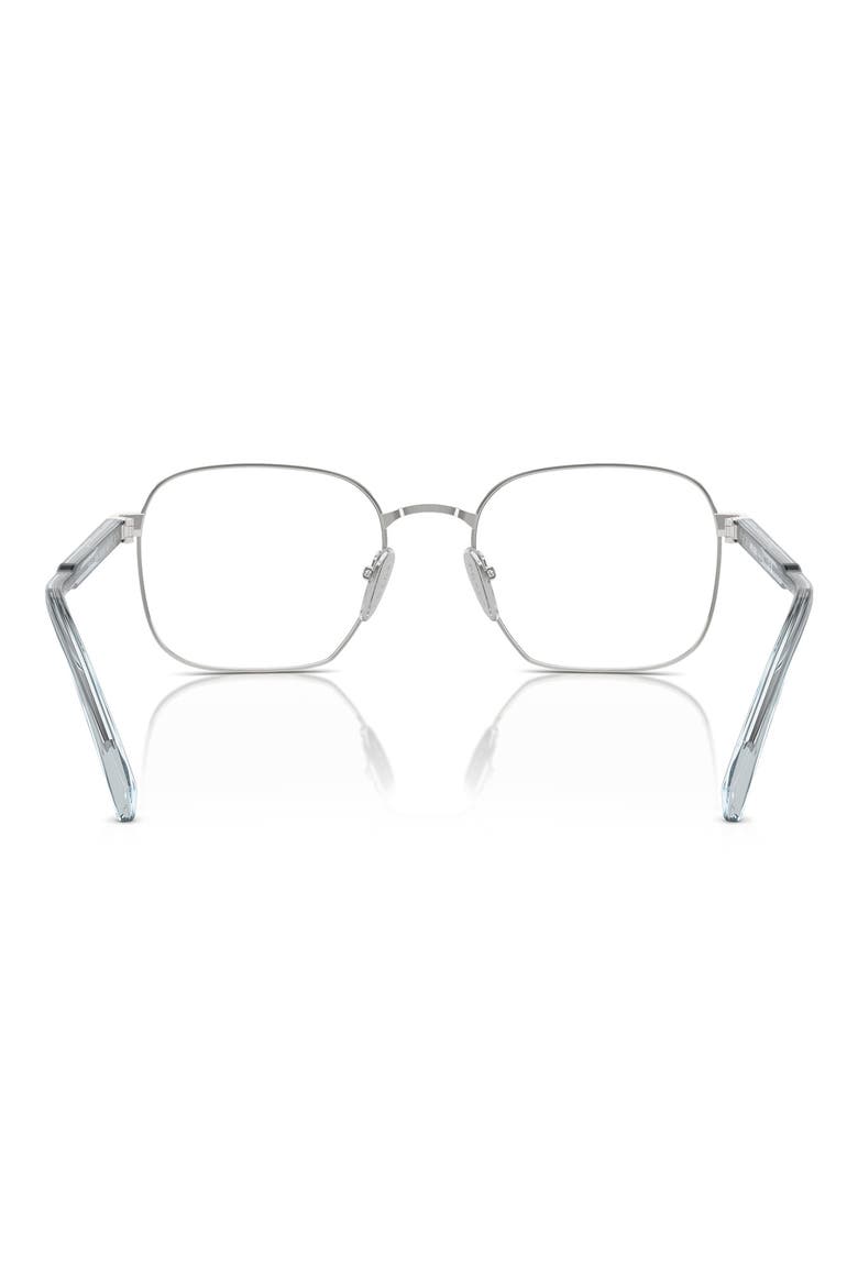 53mm Rectangular Optical Glasses, Alternate, color, SILVER
