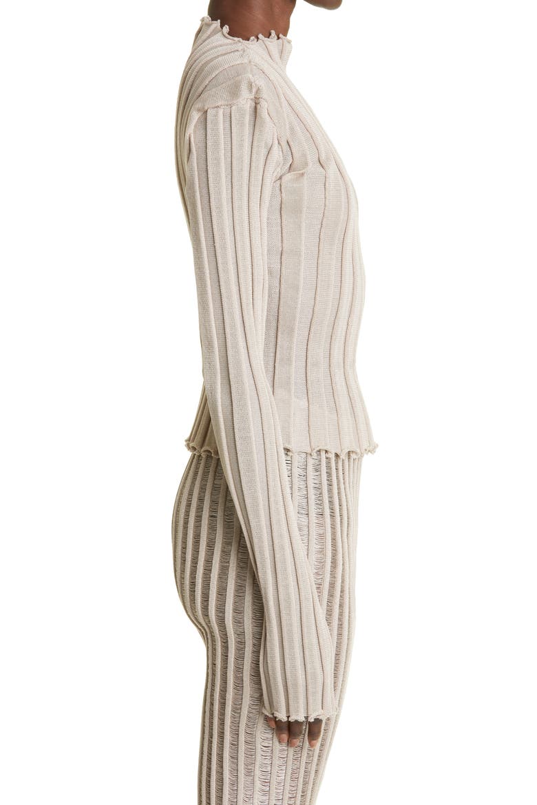 Katrine Ribbed Cotton Blend Sweater, Alternate, color, DUST