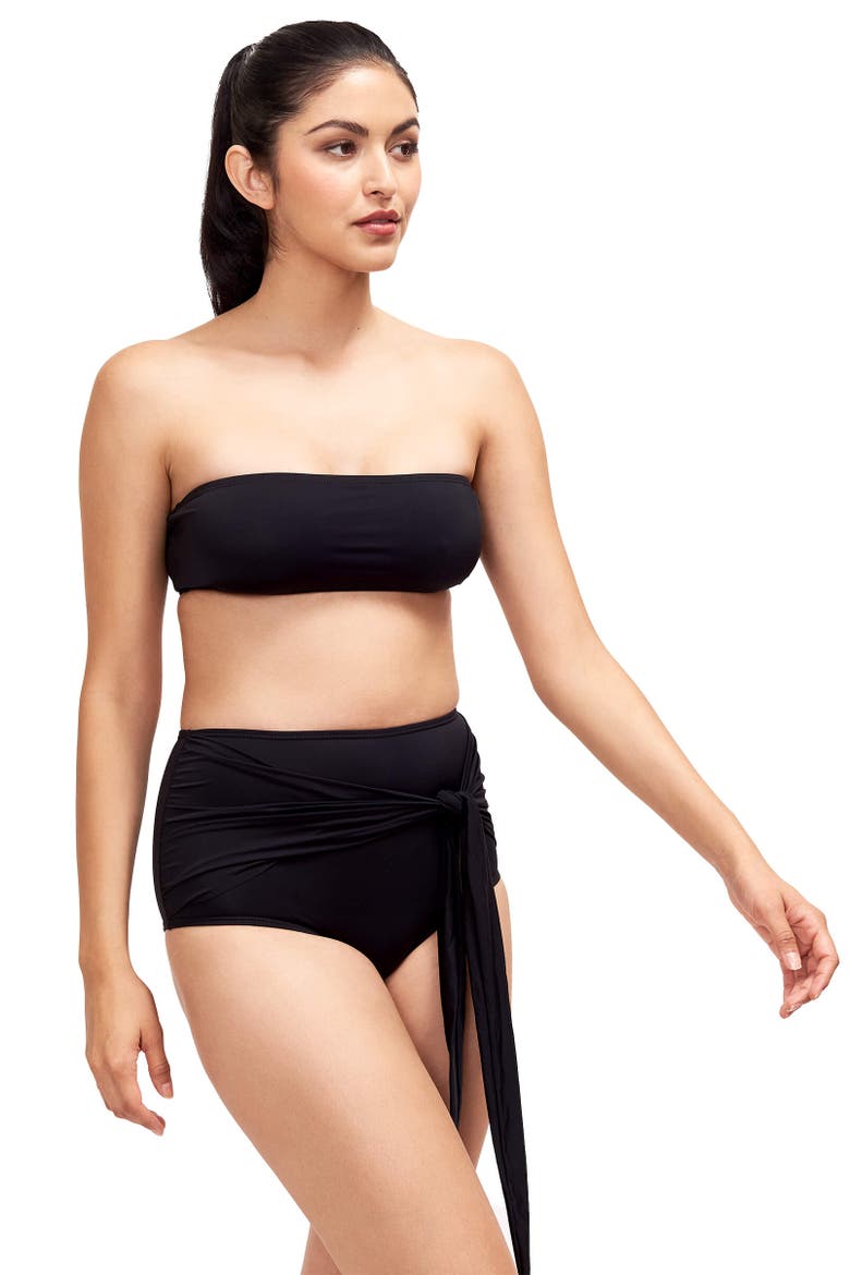 Giovanna Bandeau Bikini Top, Main, color, Black