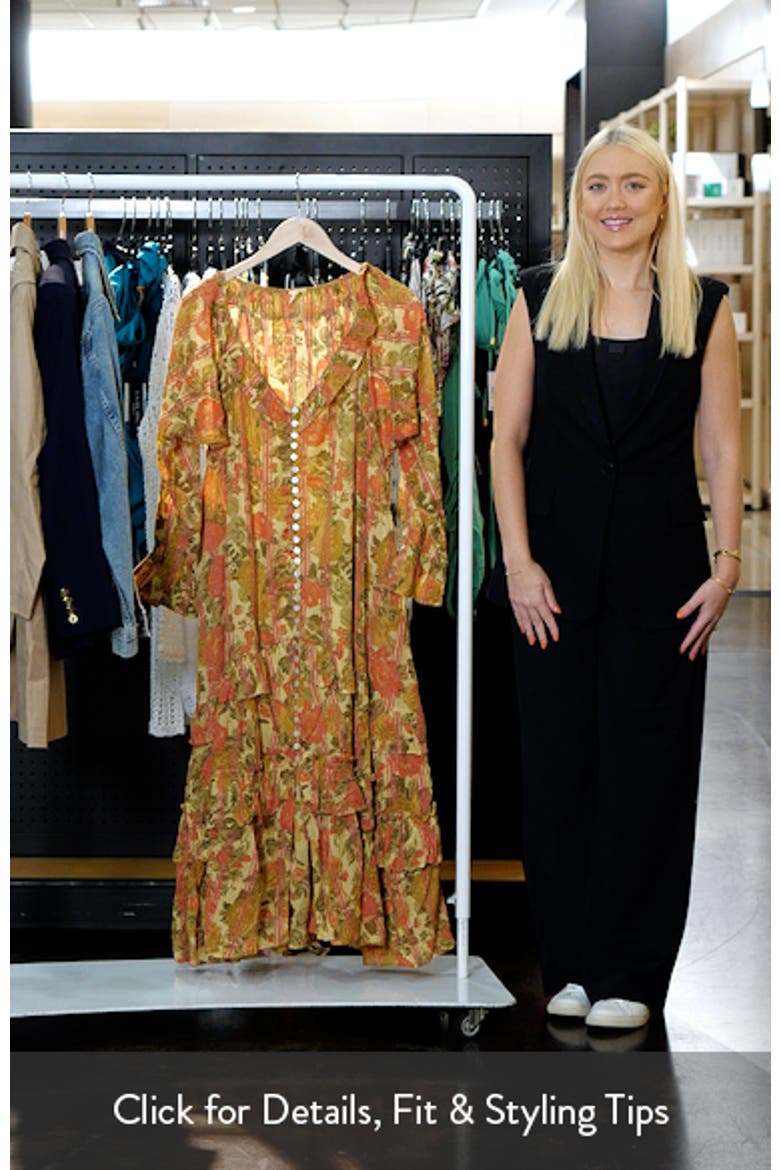 Garden Wonders Long Sleeve Cotton Maxi Dress video