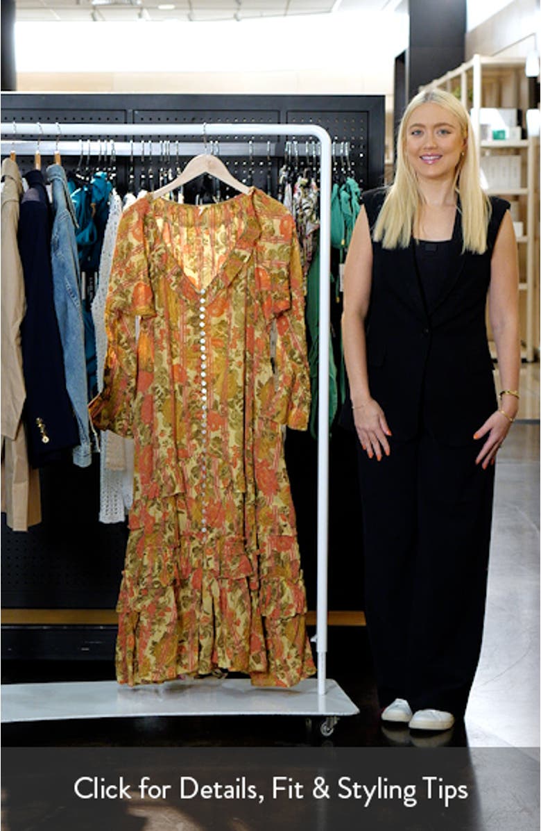 Garden Wonders Long Sleeve Cotton Maxi Dress, sales video thumbnail