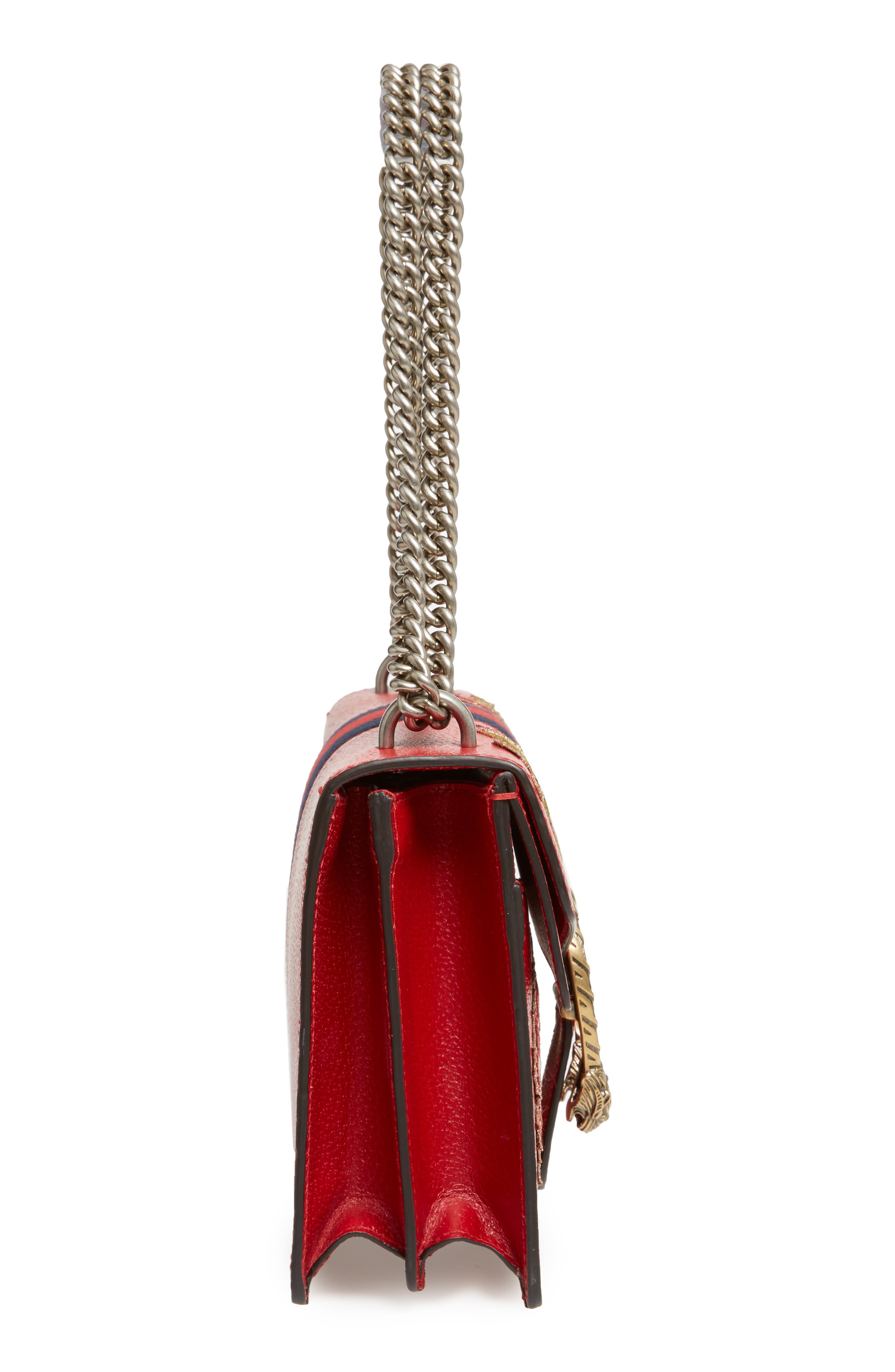 Gucci Dionysus Embroidered Leather Shoulder Bag, Alternate, color, 