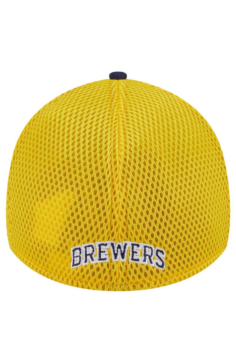 New Era Men's New Era Navy Milwaukee Brewers Neo 39THIRTY Flex Hat, Alternate, color, Navy