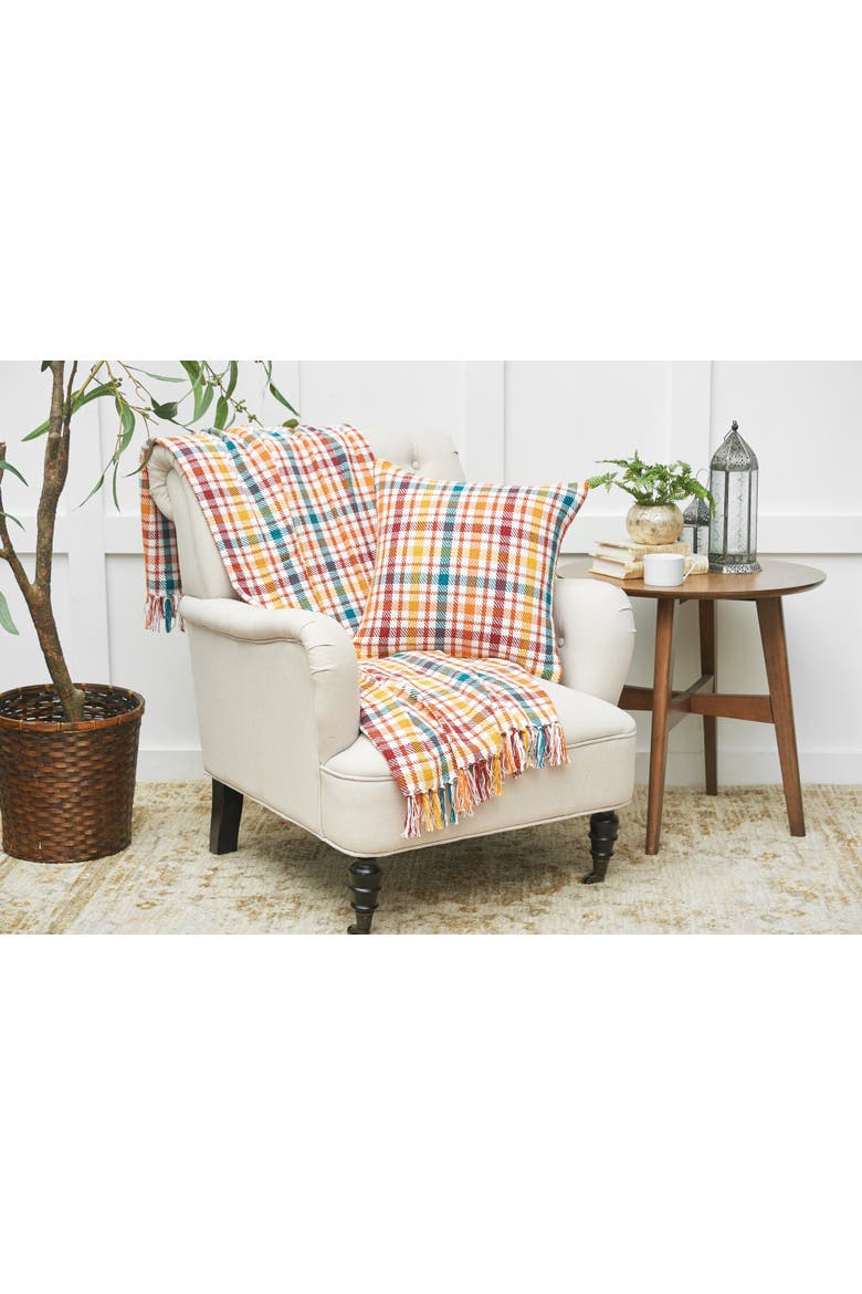 Fall Plaid Throws, Alternate, color, Yellow