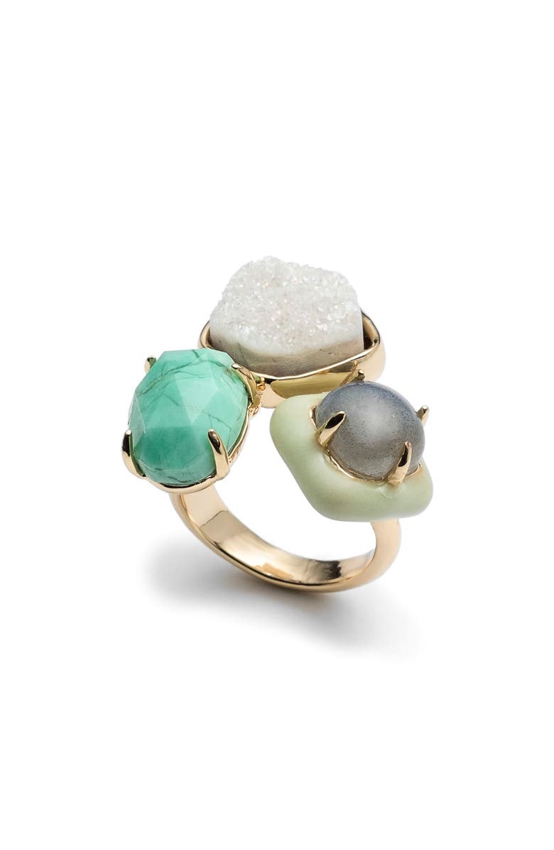 Alexis Bittar Drusy Enamel Detail Ring, Main, color, 