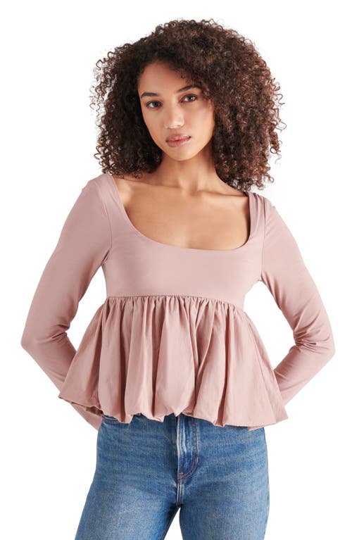 Steve Madden Avielle Bubble Hem Top In Pink