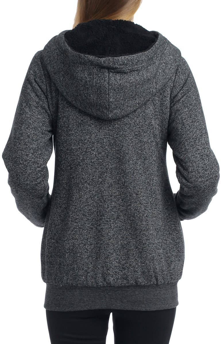 Kimi and Kai Kenzie Zip Maternity Hoodie, Alternate, color, 