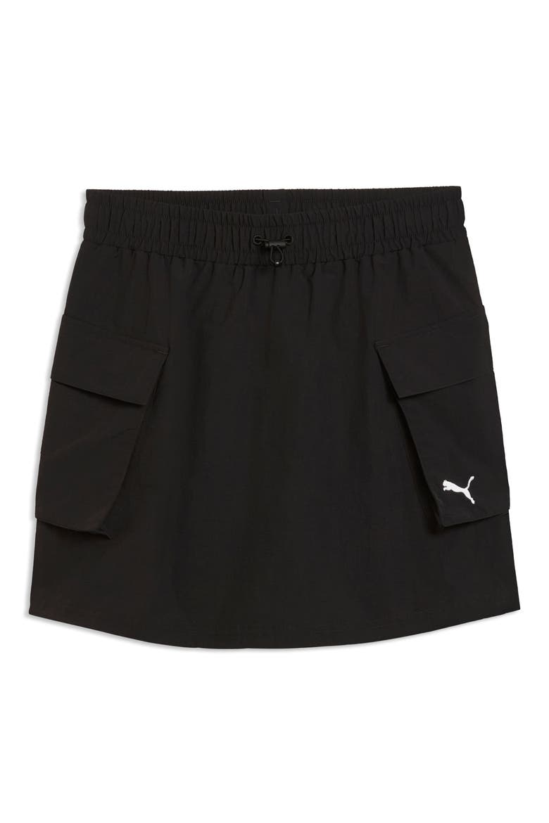 Wardrobe Essentials Cargo Miniskirt, Alternate, color, PUMA BLACK