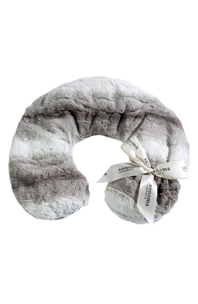 Sonoma Lavender Lavender Neck Pillow, Main, color, Angora Platinum