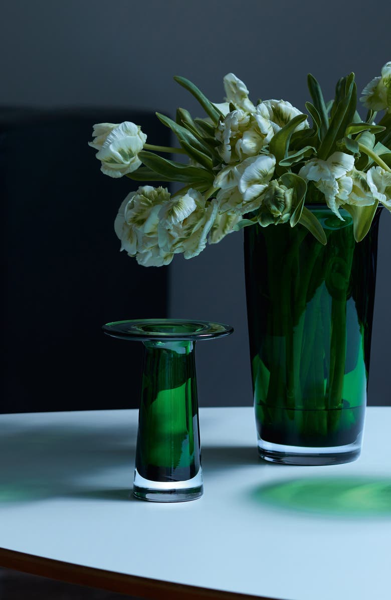 LSA Victoria Glass Vase, Alternate, color, Green