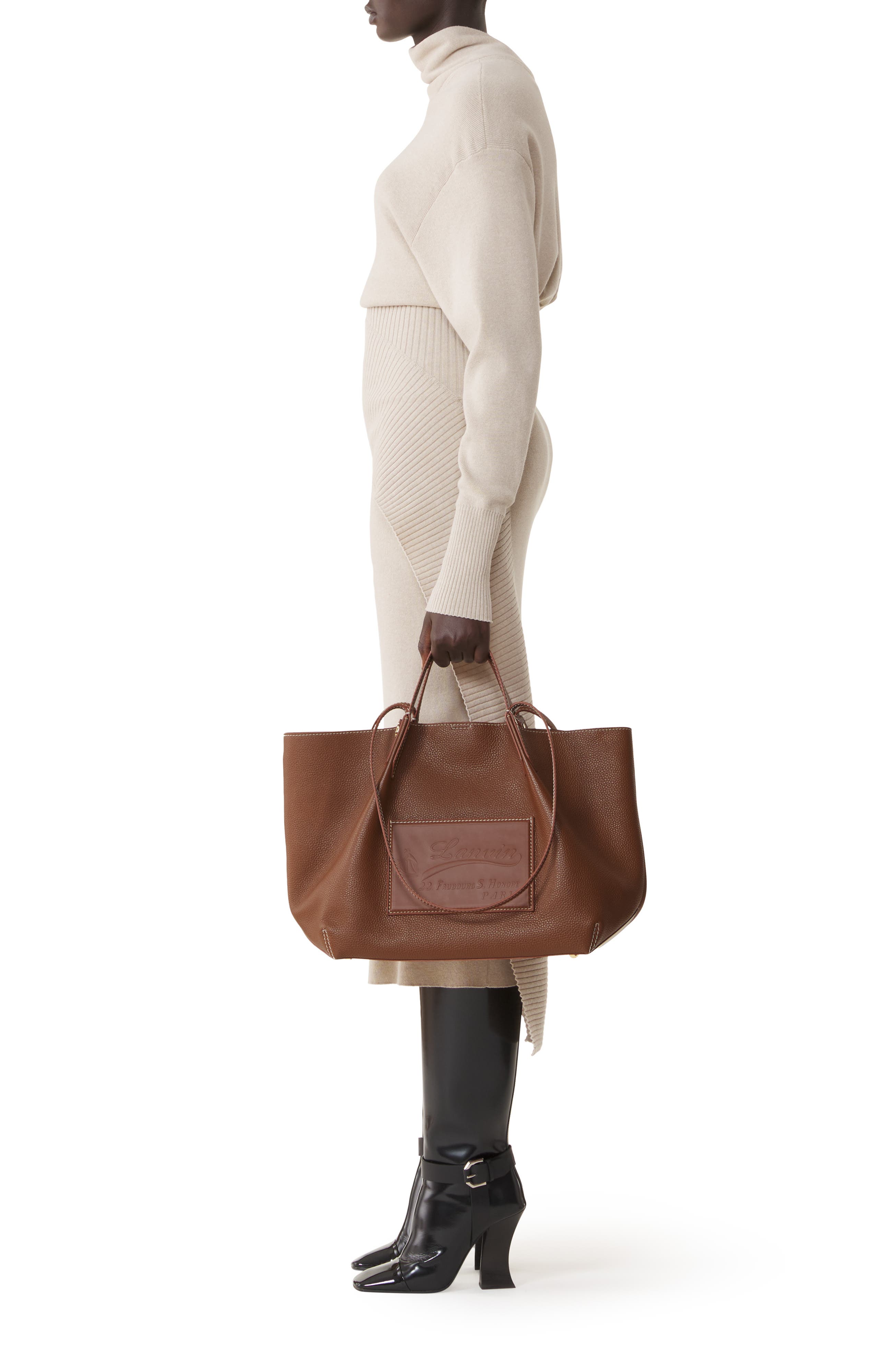 Catch By Lanvin Tote Bag, Alternate, color, Chestnuts