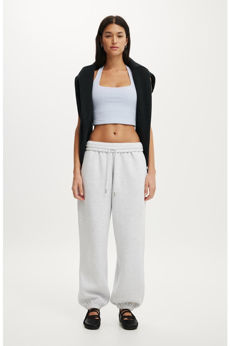 Women's Active Plush Boyfriend Jogger, Alternate, color, Cloudy Grey Marle