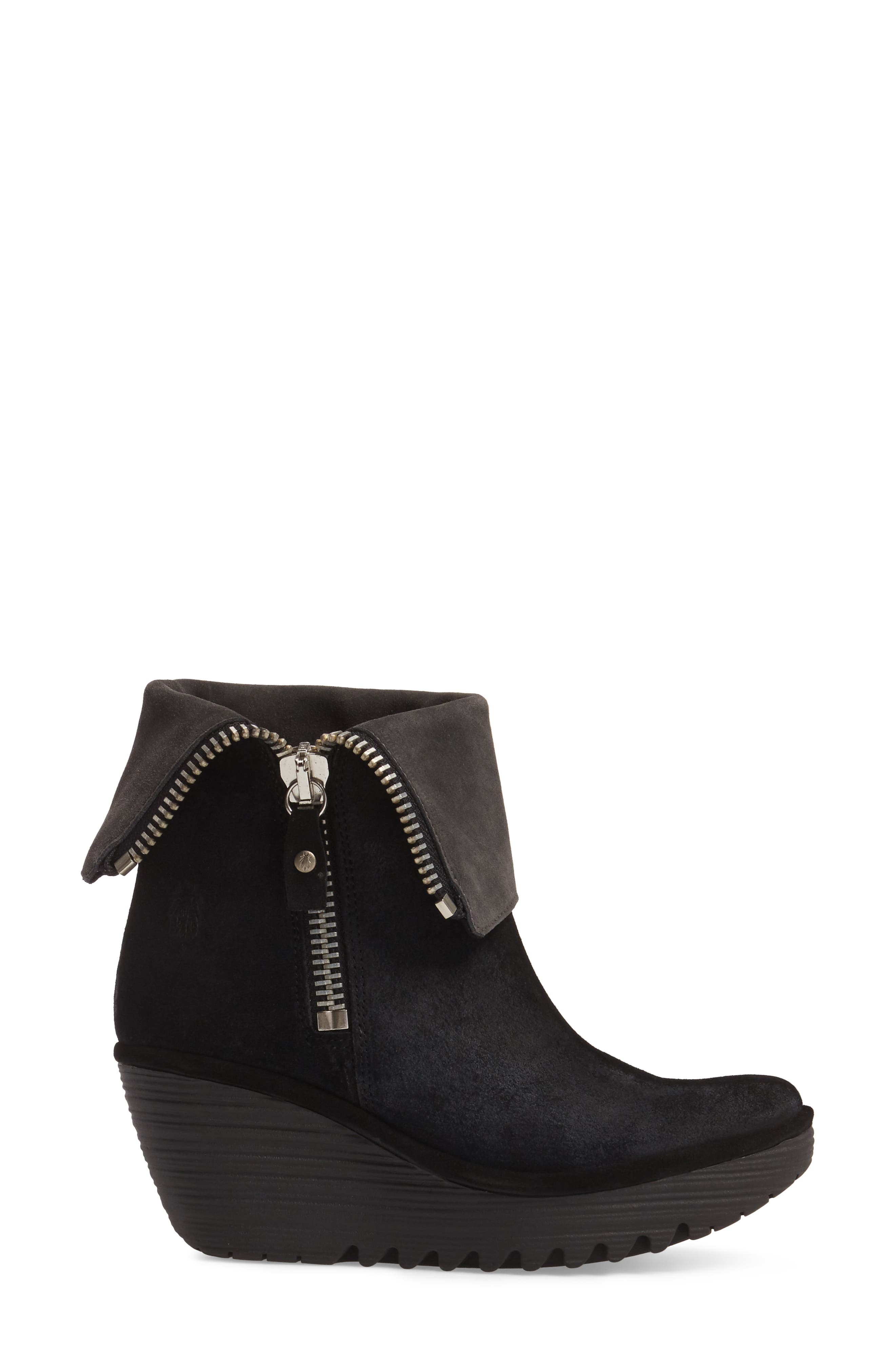 Fly London 'Yex' Platform Wedge Bootie, Alternate, color, 